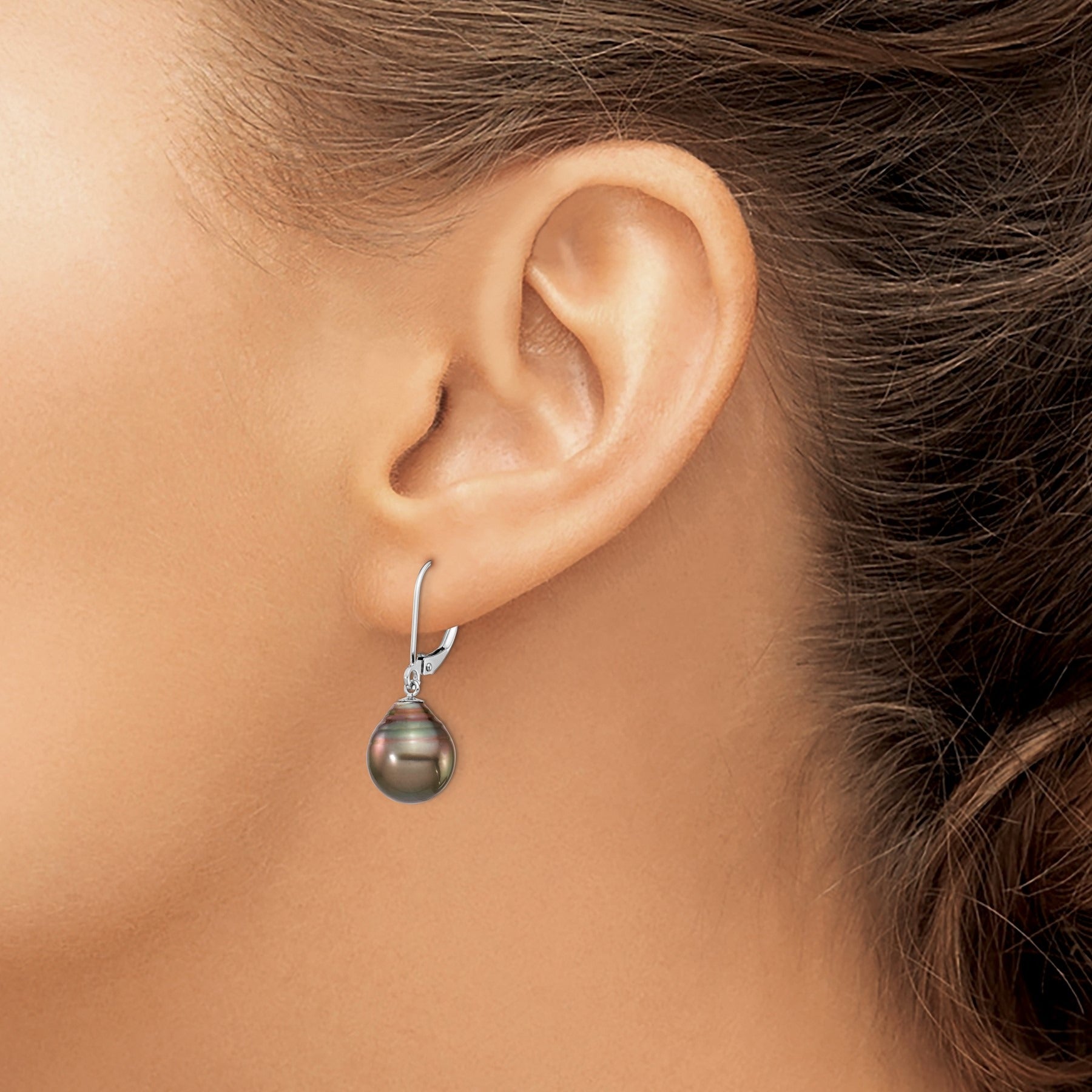 14K Gold Black Tahitian Dangle Earrings Fine Color Jewels ball earrings, black pearl drop earrings, black pearl earrings, black pearl earrings tiffany, black pearls, black tahitian pearl earrings, gold black pearls earrings, gold tahitian pearl earrings, mikimoto black pearl earrings, pearl earrings black friday, QG, tahiti black pearls, tahitian black pearl earrings, tahitian pearl 14k gold earrings, tahitian pearl drop earrings, tahitian pearl earrings