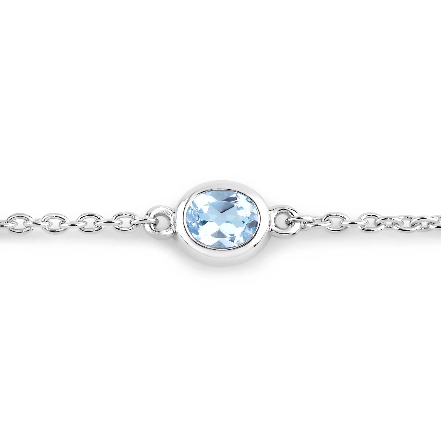Genuine Blue Topaz By The Yard Bracelet