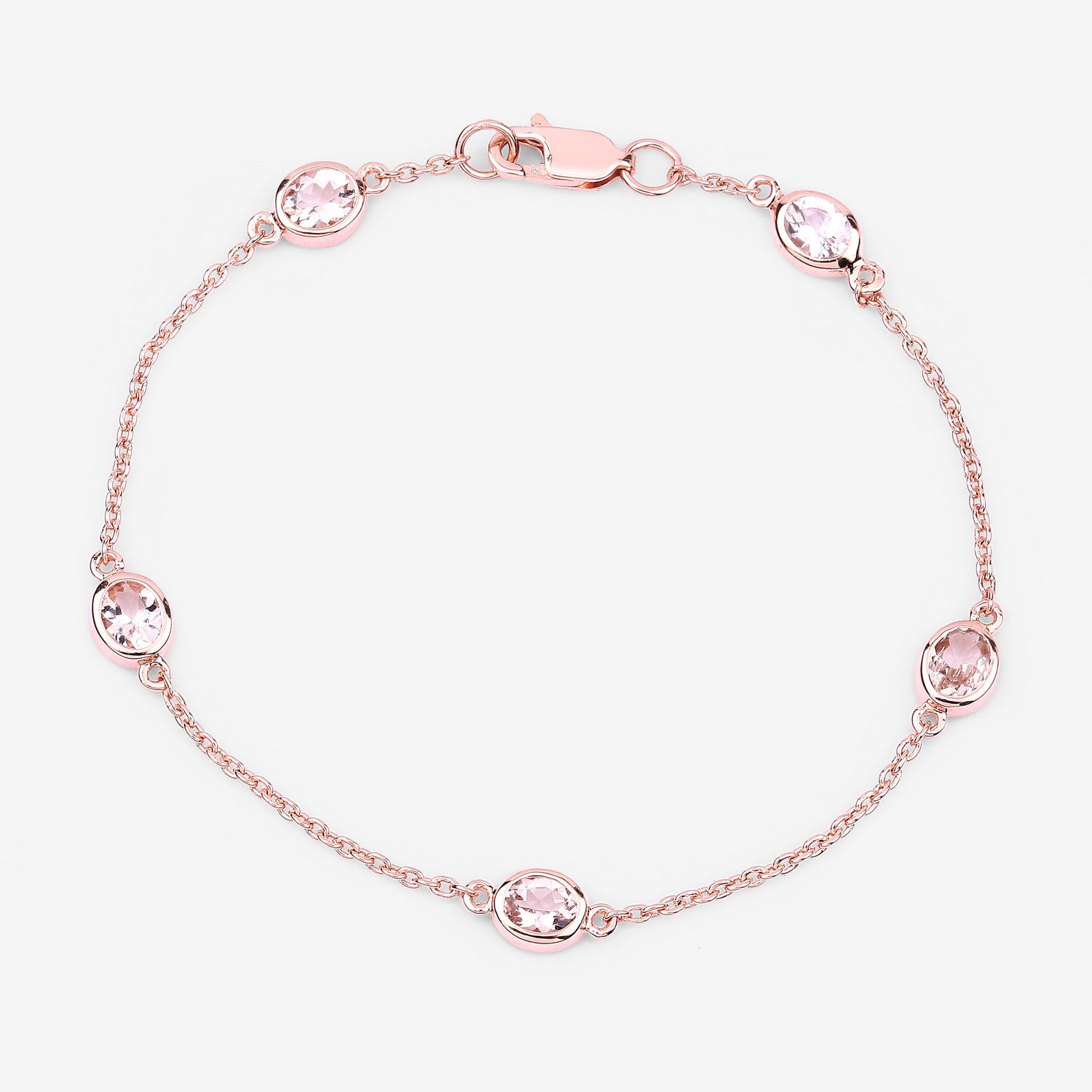 Genuine Morganite By The Yard Bracelet
