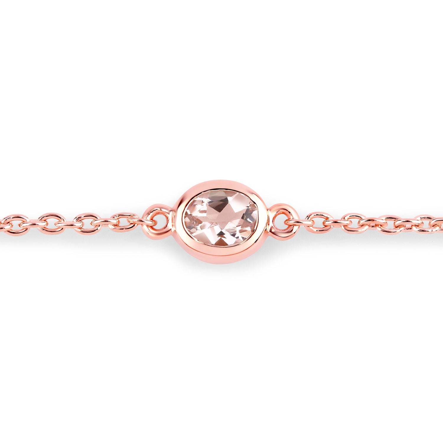 Genuine Morganite By The Yard Bracelet
