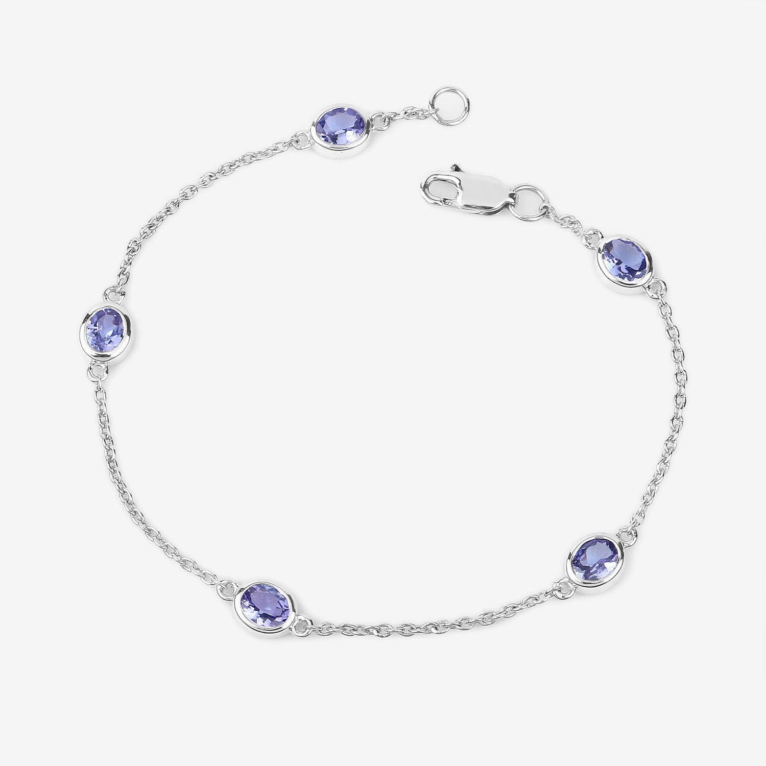 Genuine Purple Tanzanite By The Yard Bracelet