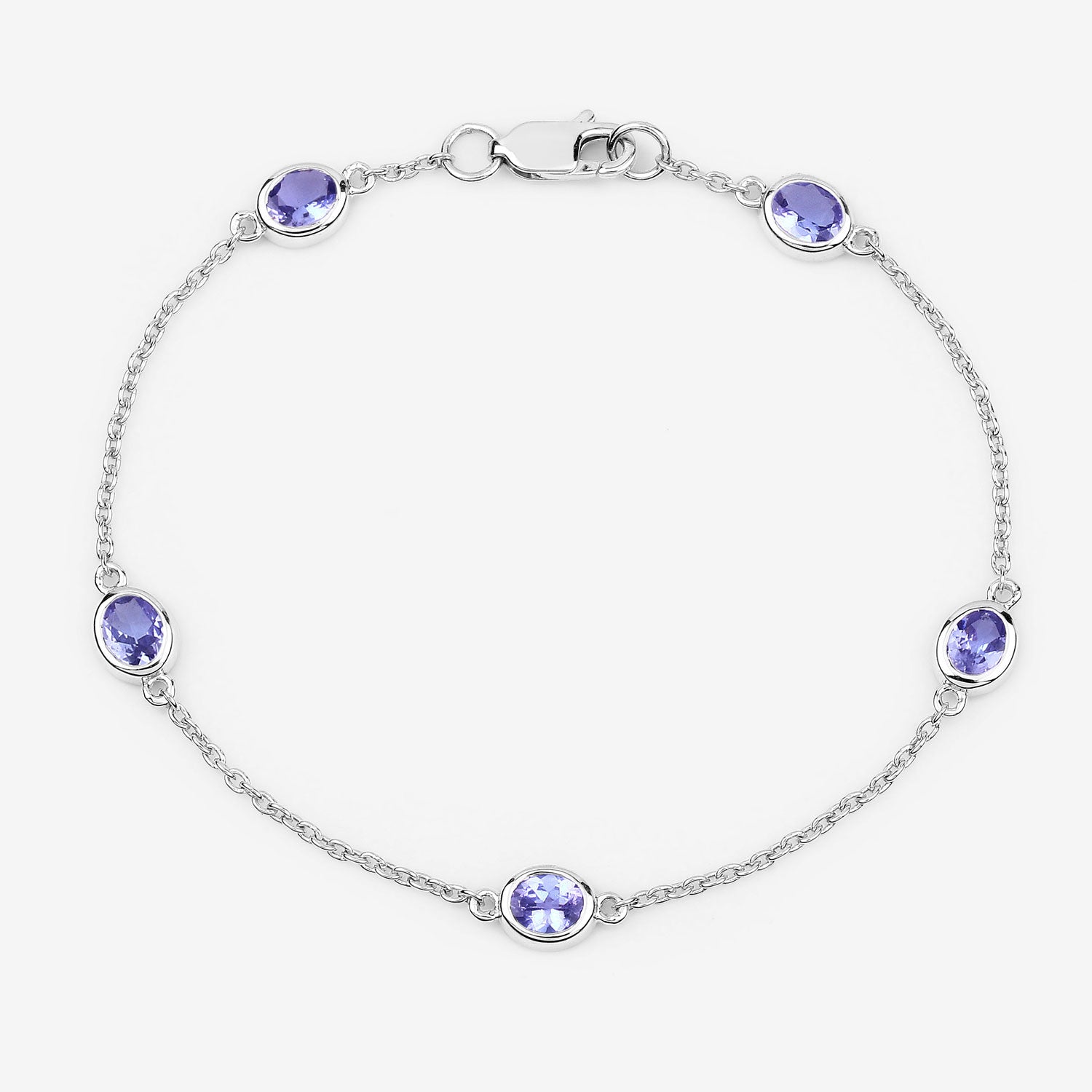 Genuine Purple Tanzanite By The Yard Bracelet