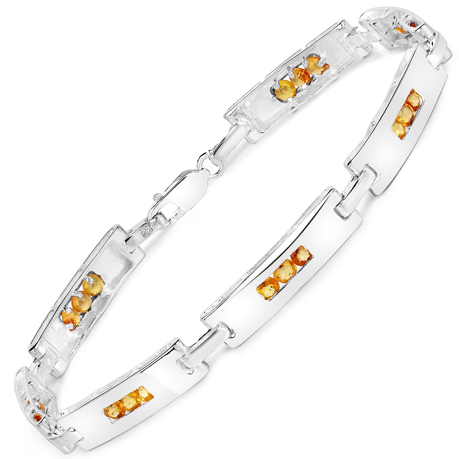 Genuine Yellow Sapphire Tennis Bracelet