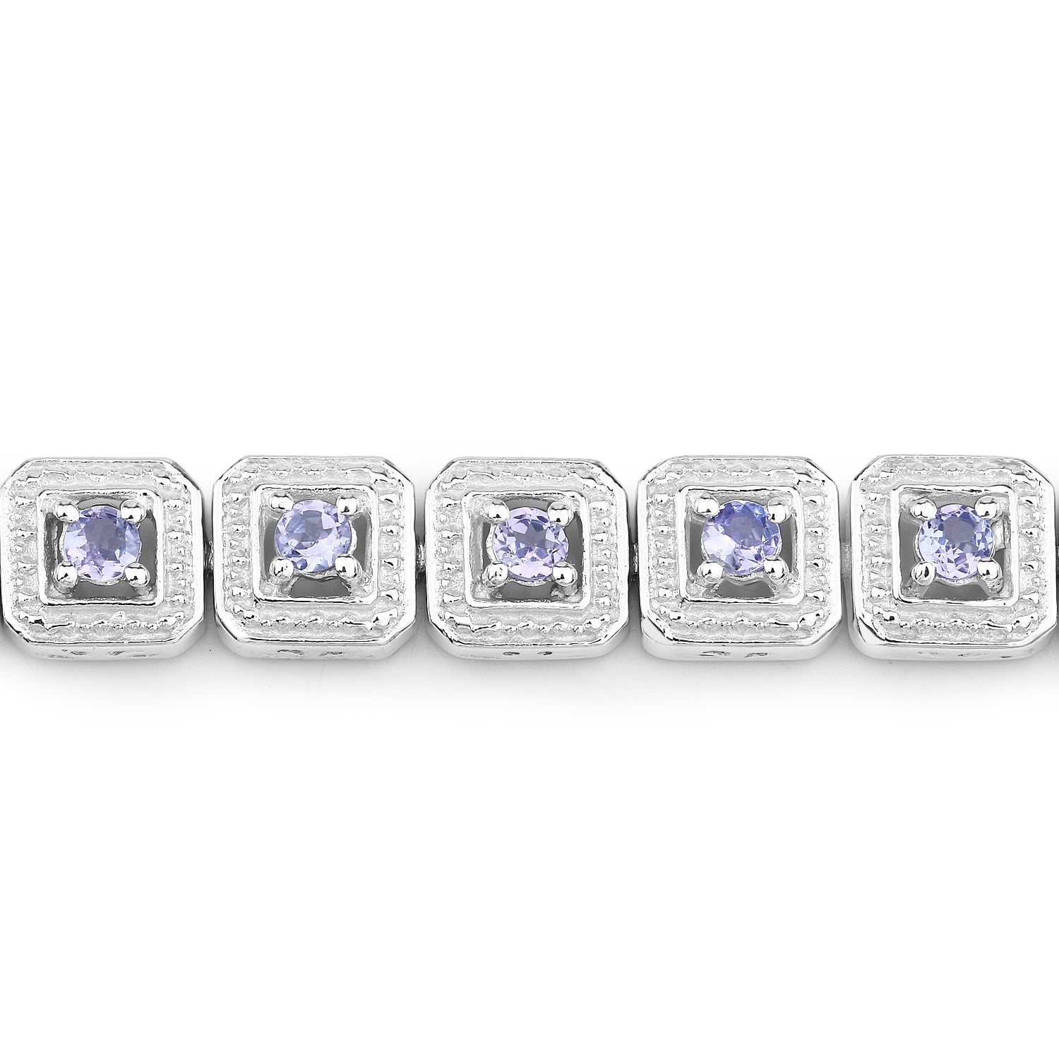 Violet Genuine Tanzanite Tennis Bracelet