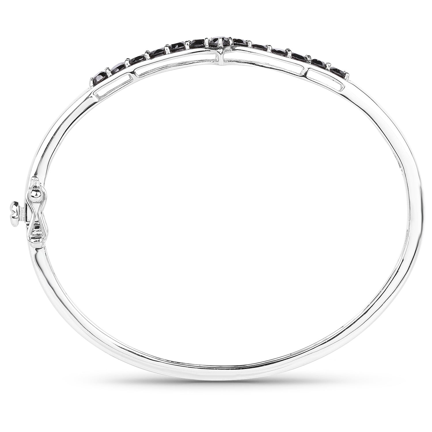 Natural Black Diamond Bangle For Women