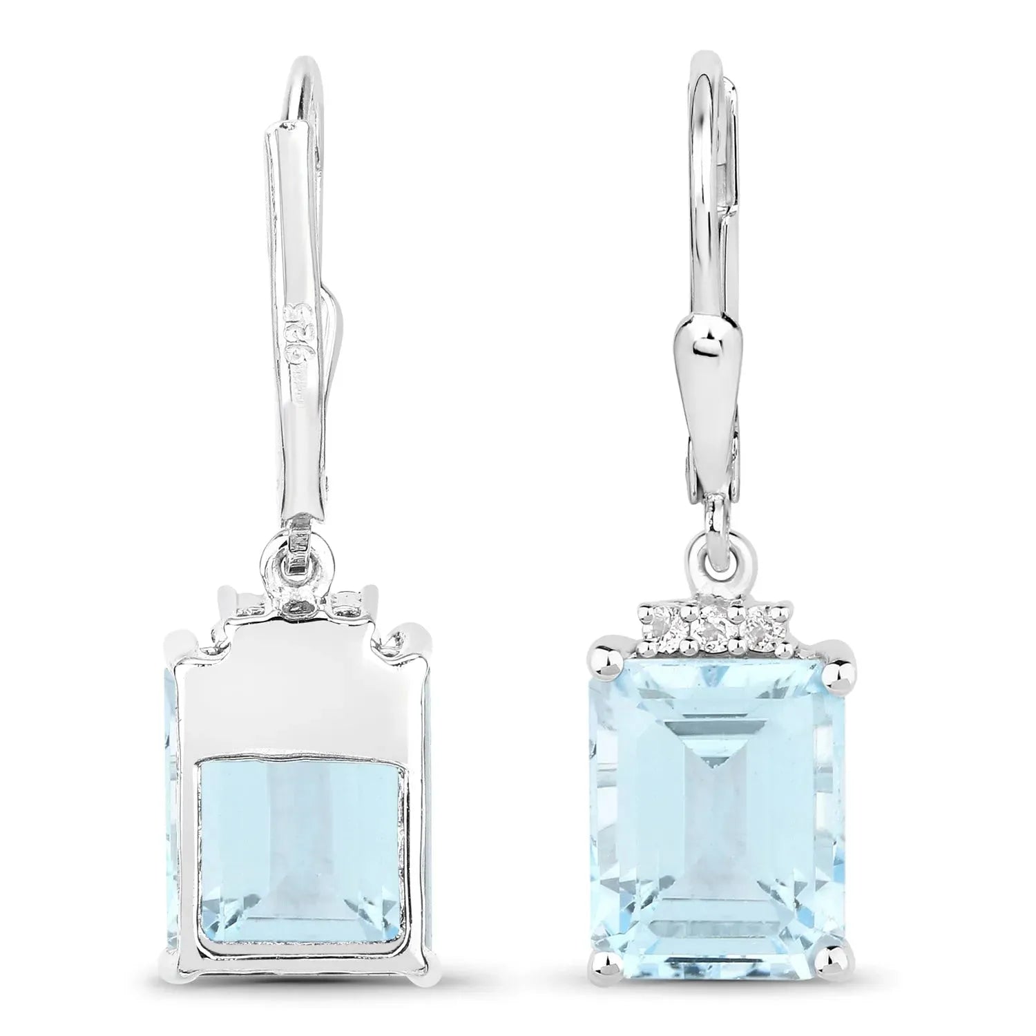 Blue Topaz Dangle Earrings