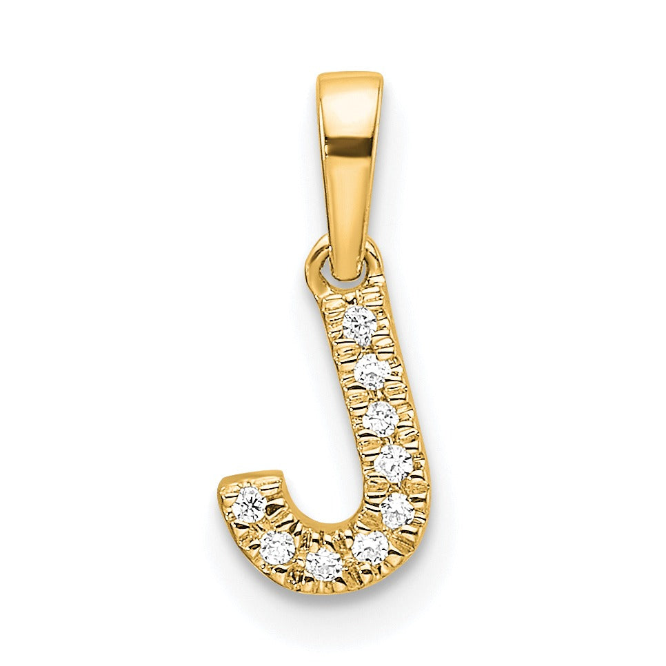 Natural Diamond Initials Bail Pendants Fine Color Jewels