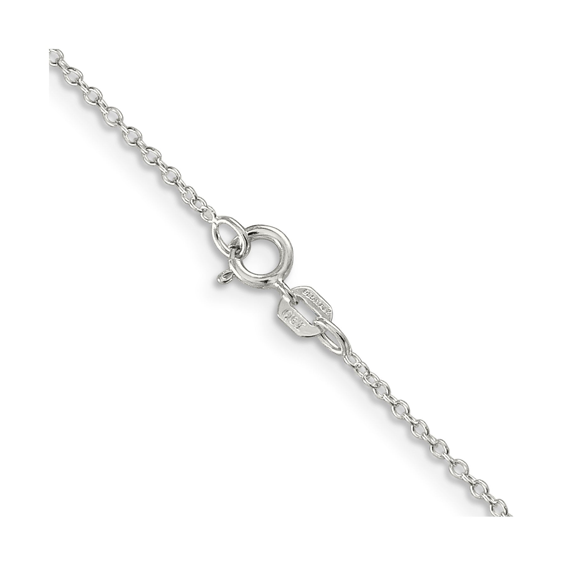 1.1 mm Sterling Silver Forzantine Cable Chain