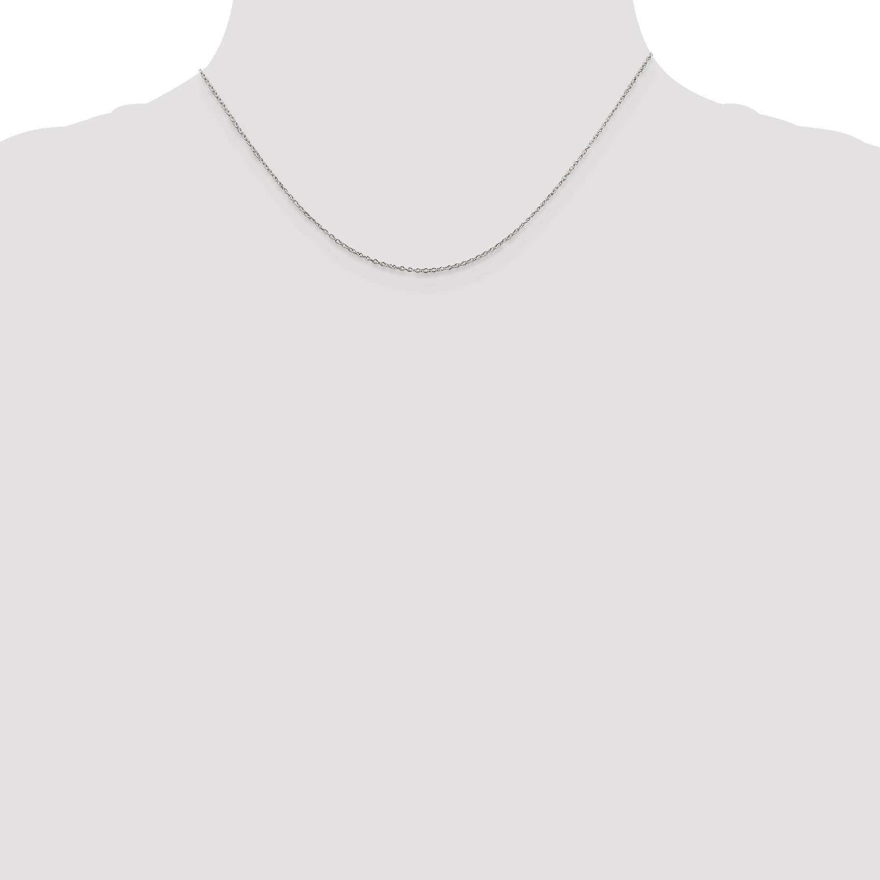 1.1 mm Sterling Silver Forzantine Cable Chain