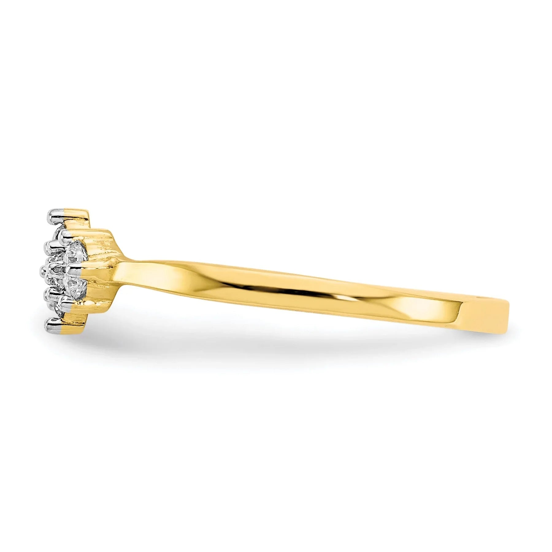 10k Gold CZ Ring