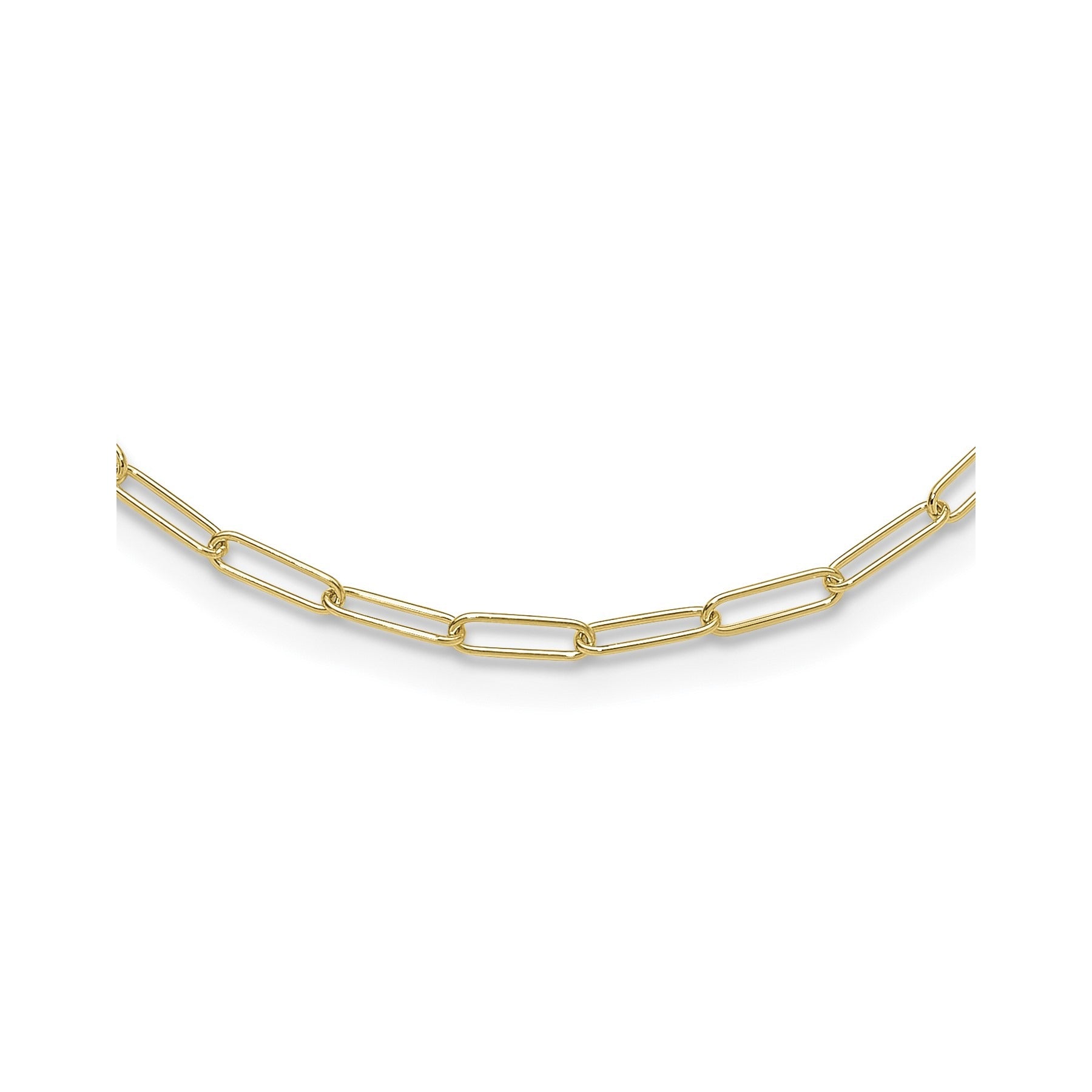 10K Yellow Gold Fancy Link Chain Necklace