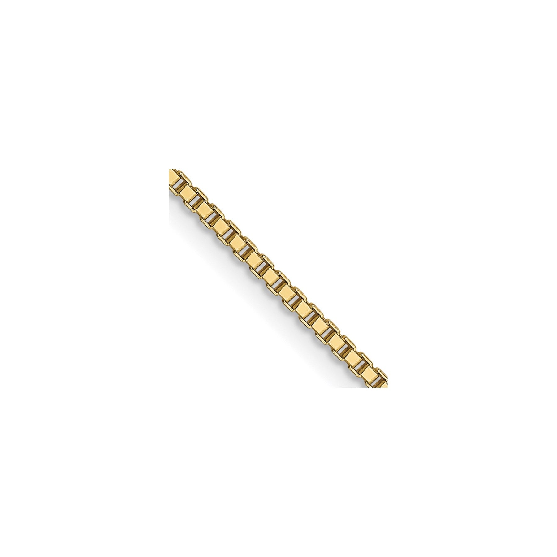 16 inch 10K Yellow Gold 1 mm Box Chain with Lobster Clasp