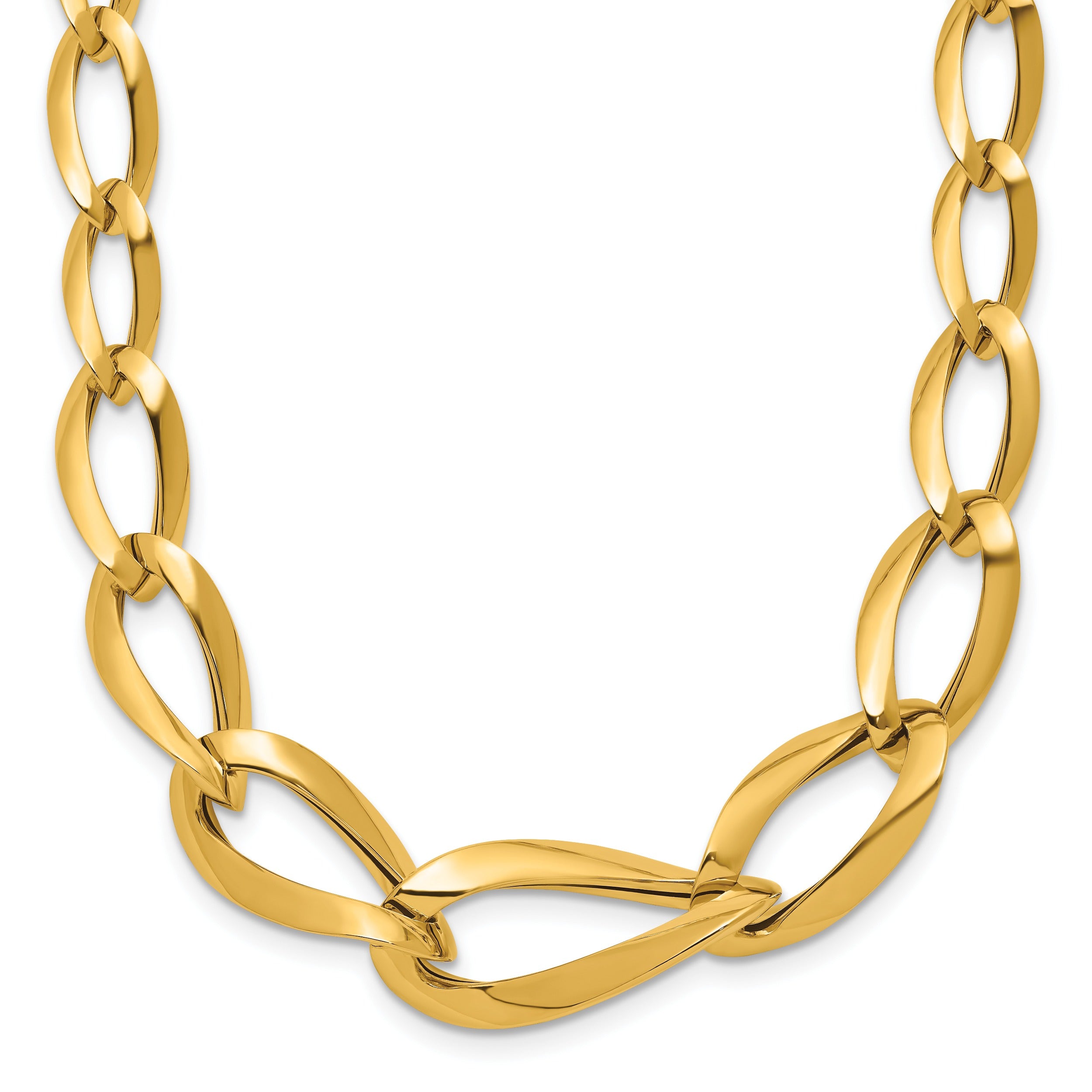 14K Yellow Gold Link Chain Necklace