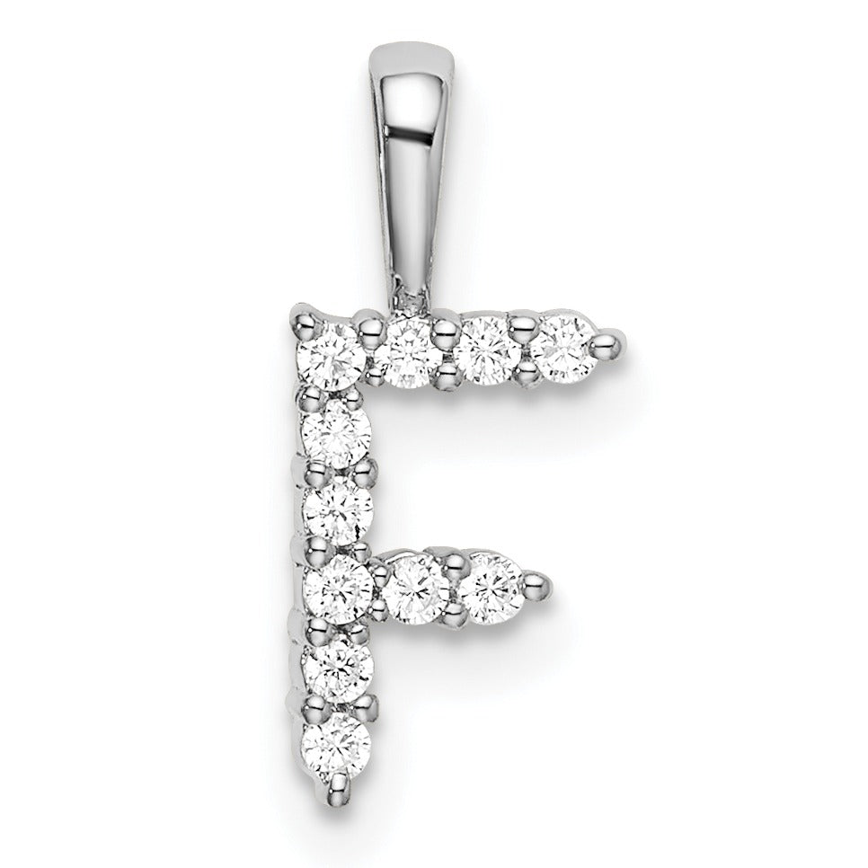 Lab Grown Diamond Initial Pave Pendants Fine Color Jewels