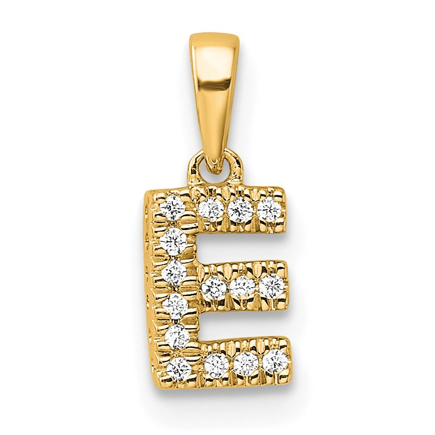Natural Diamond Initials Bail Pendants Fine Color Jewels