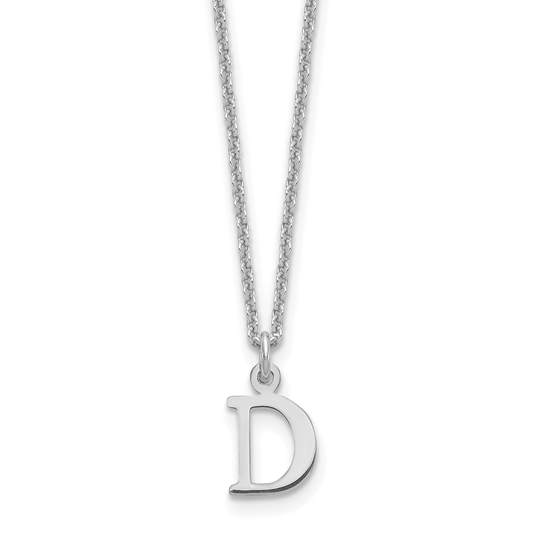10K God Letters Initial Necklaces