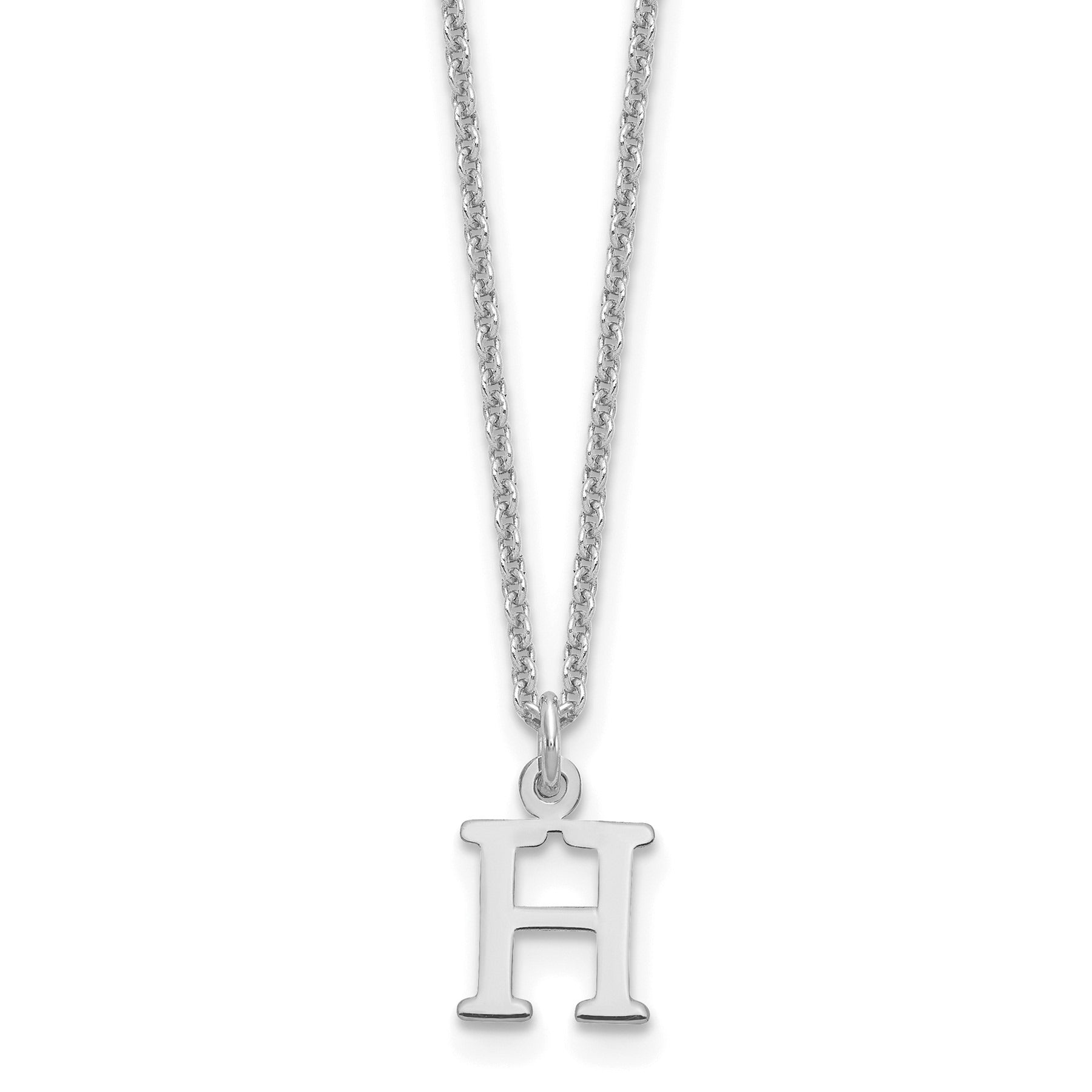 10K God Letters Initial Necklaces