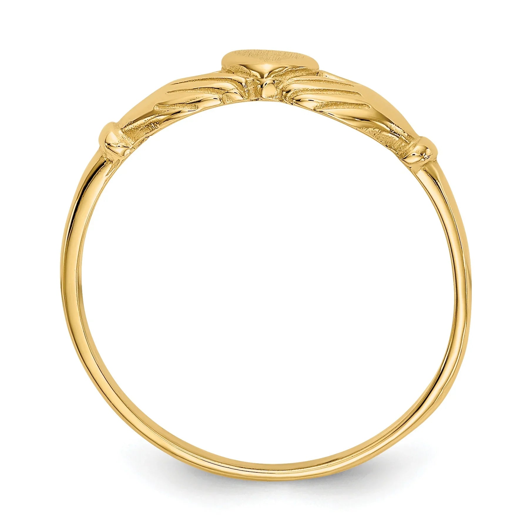 10K Gold Claddagh Unisex Ring