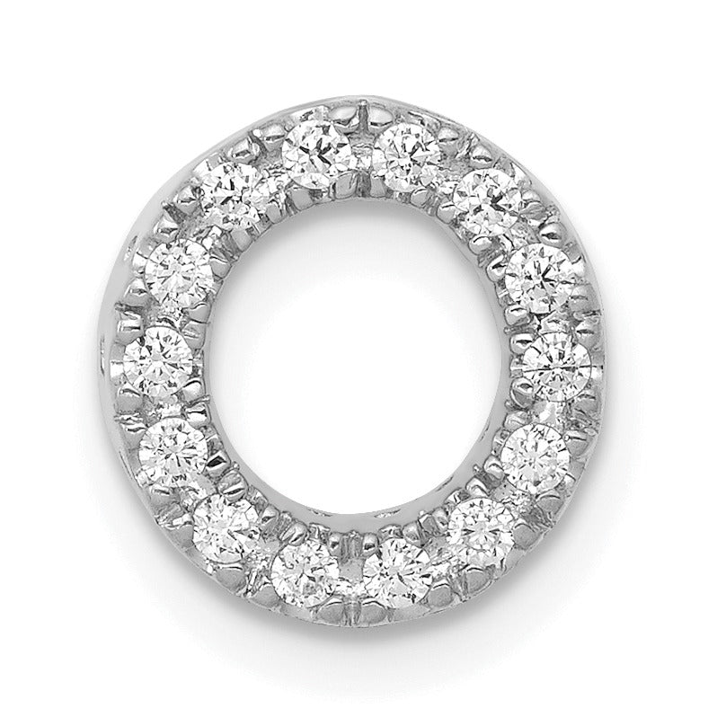 Natural Diamond Initial Charm Pendant