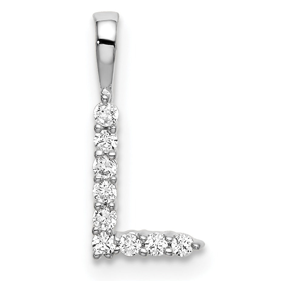 Lab Grown Diamond Initial Pave Pendants Fine Color Jewels