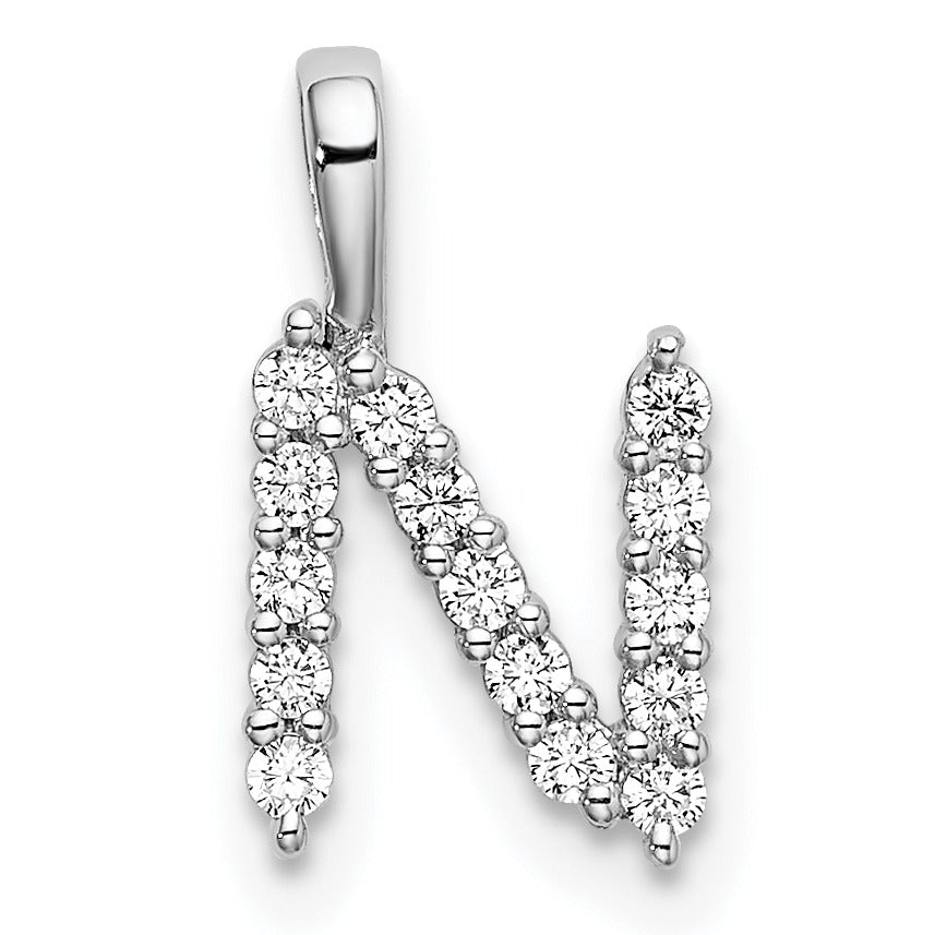Lab Grown Diamond Initial Pave Pendants Fine Color Jewels