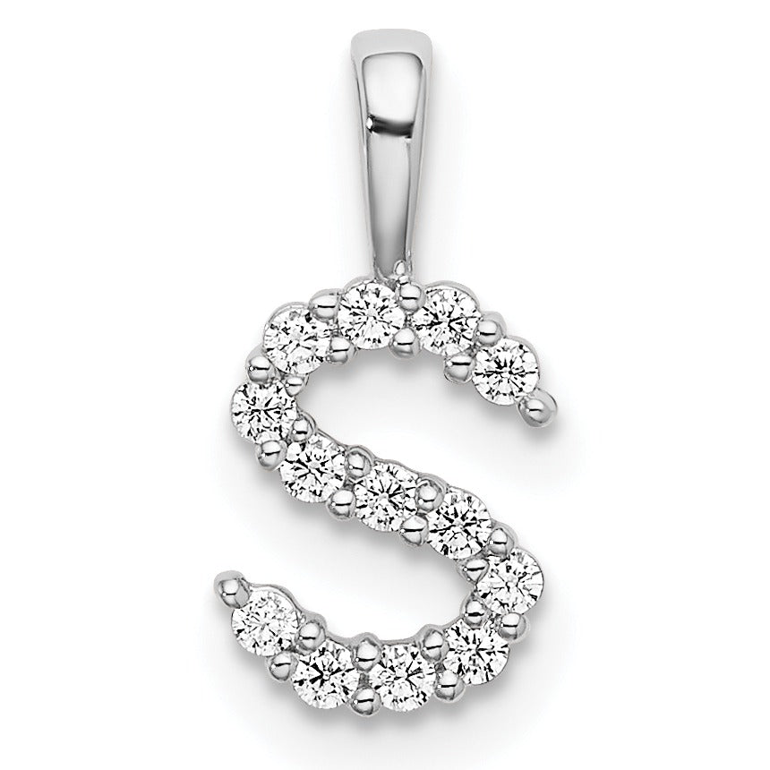 Lab Grown Diamond Initial Pave Pendants Fine Color Jewels