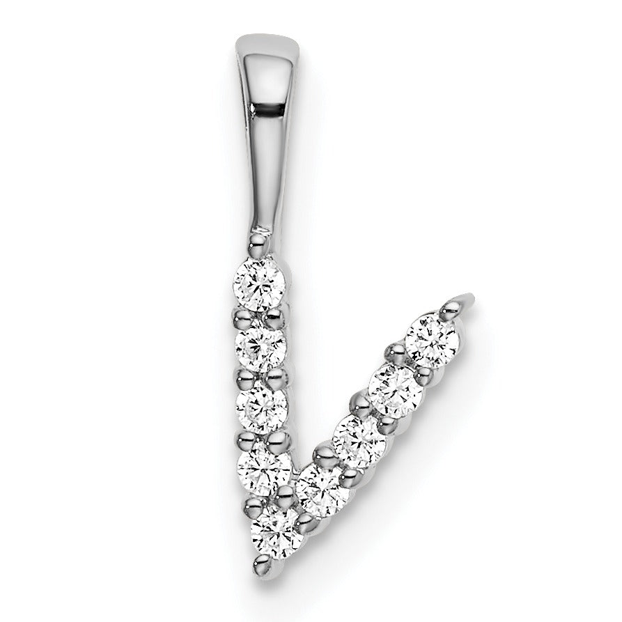 Lab Grown Diamond Initial Pave Pendants Fine Color Jewels