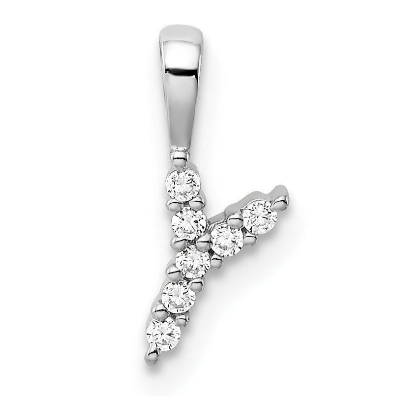 Lab Grown Diamond Initial Pave Pendants Fine Color Jewels