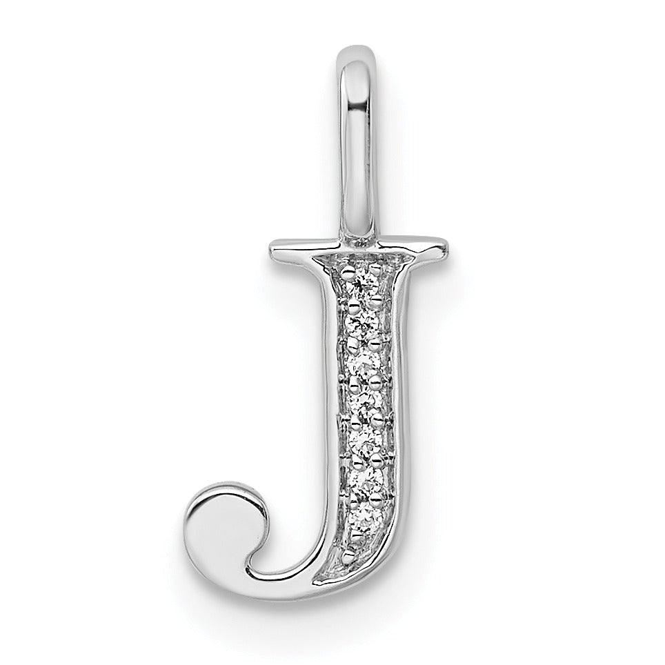 Natural Diamond Initial Letter 14k Gold Pendant Fine Color Jewels