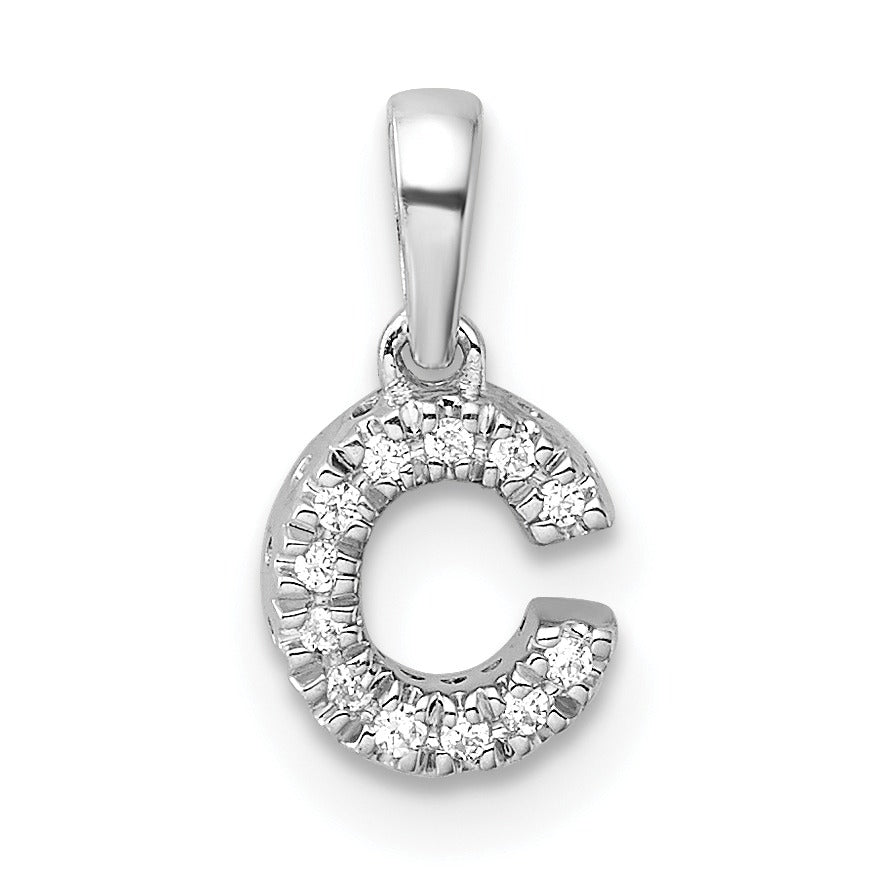 Natural Diamond Initials Bail Pendants Fine Color Jewels