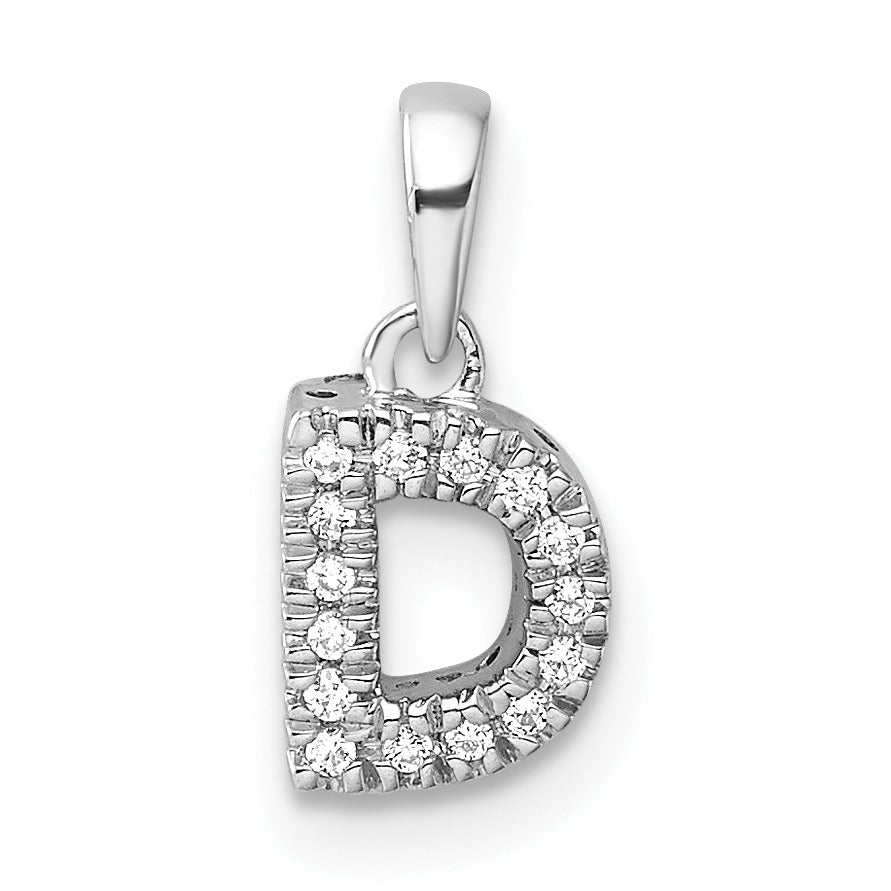 Natural Diamond Initials Bail Pendants Fine Color Jewels