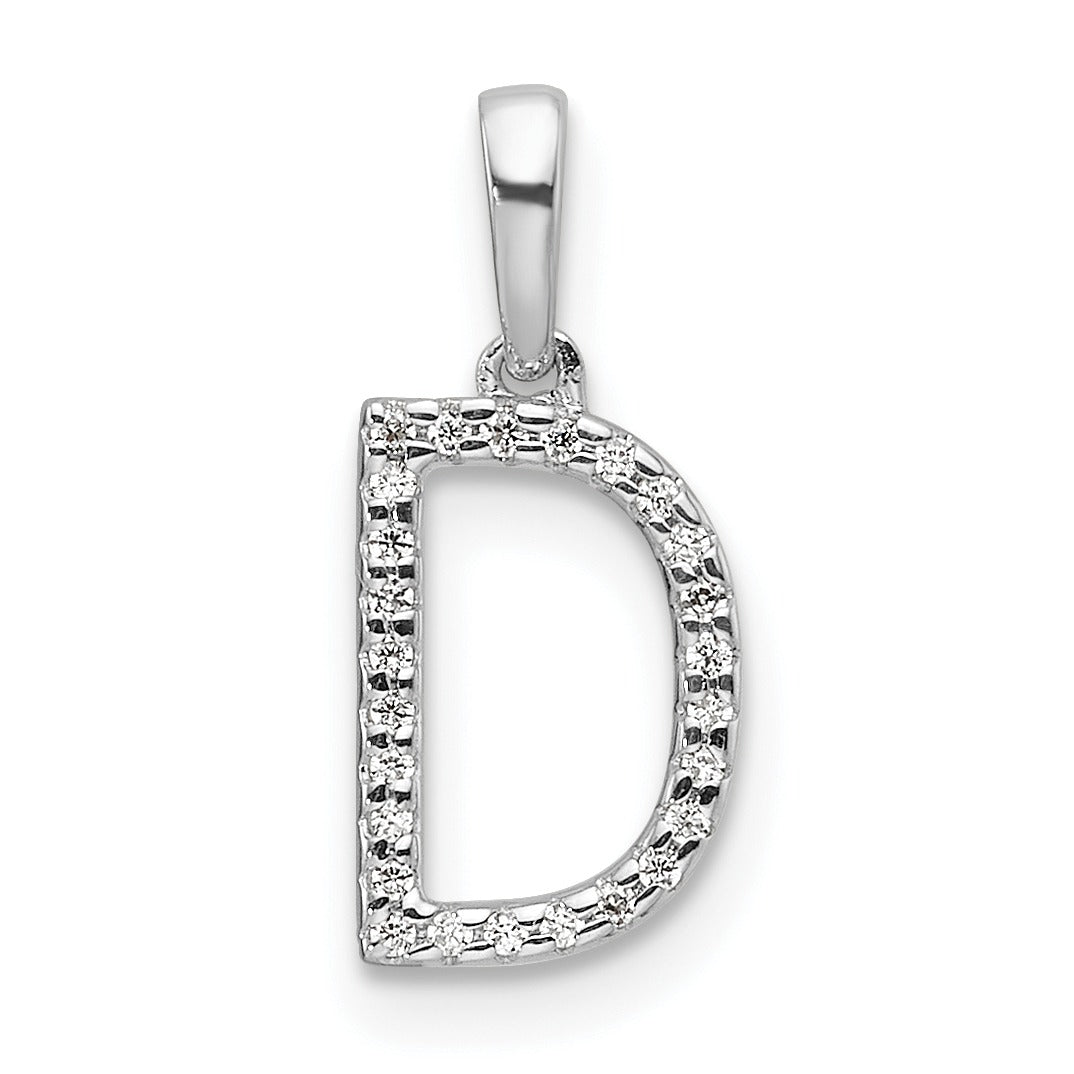 Diamond Initials 14k Gold Pendants
