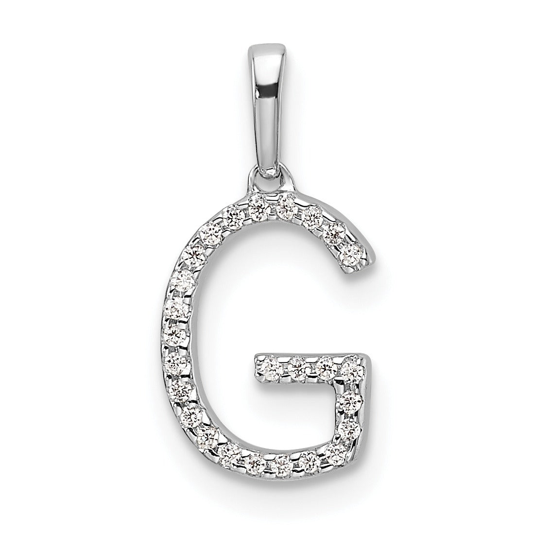 Diamond Initials 14k Gold Pendants