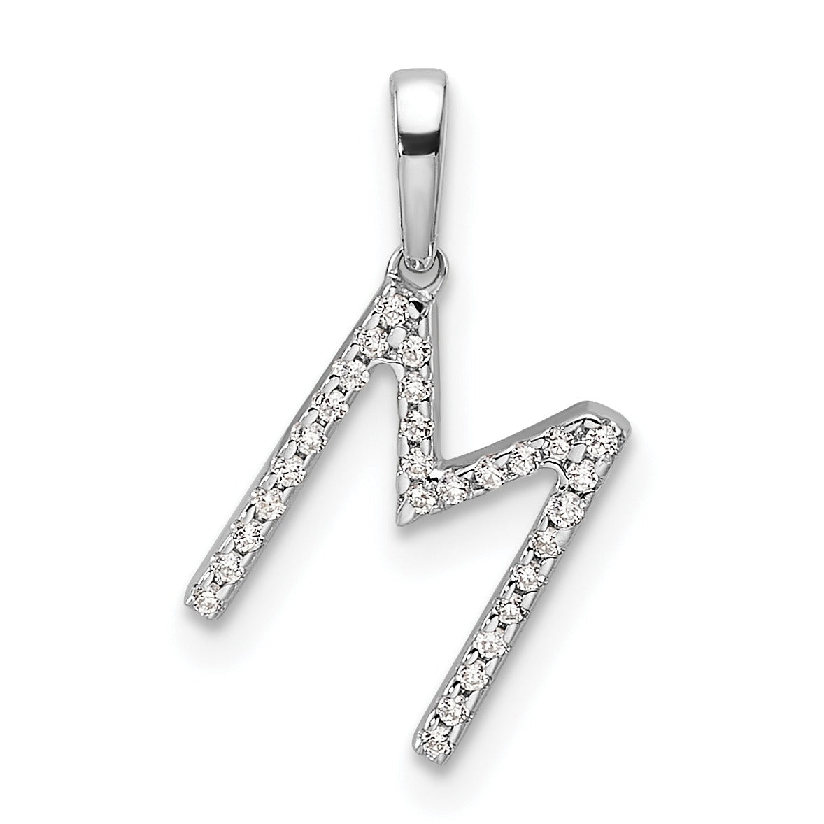Diamond Initials 14k Gold Pendants