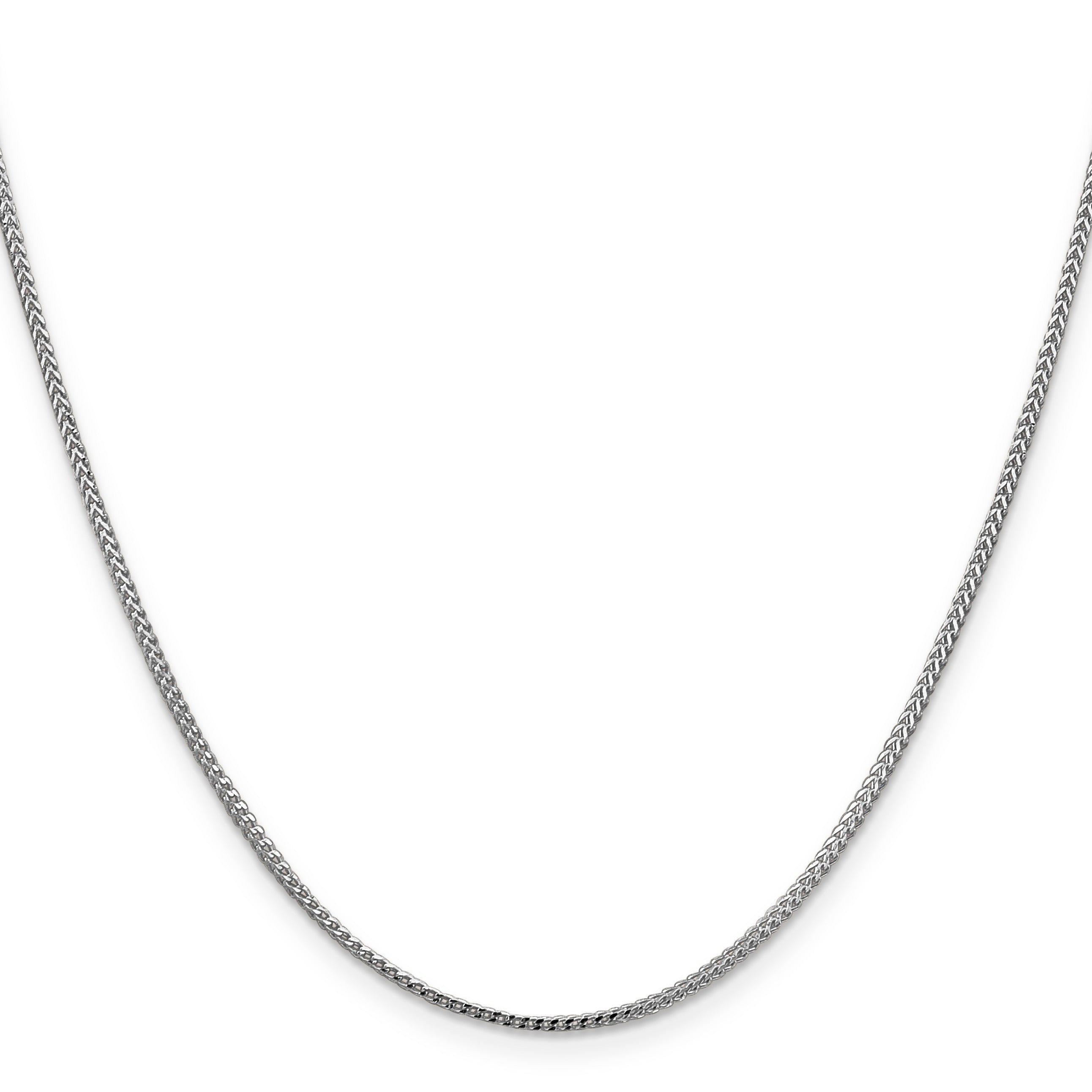 14K White Gold Franco 1.1 mm Chain 18-inch