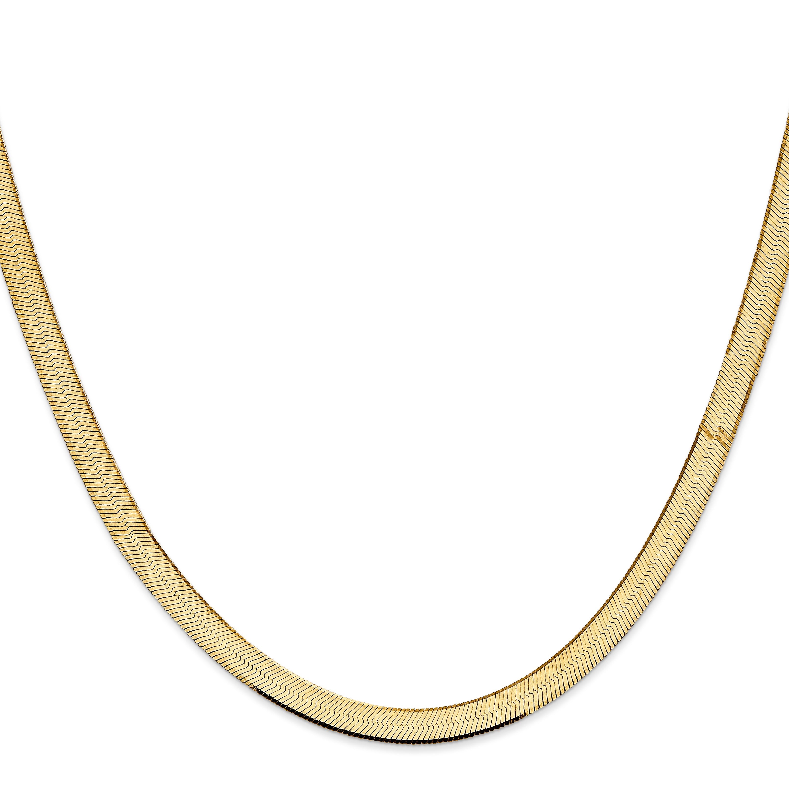 24-inch 14k Yellow Gold Silky Herringbone Chain