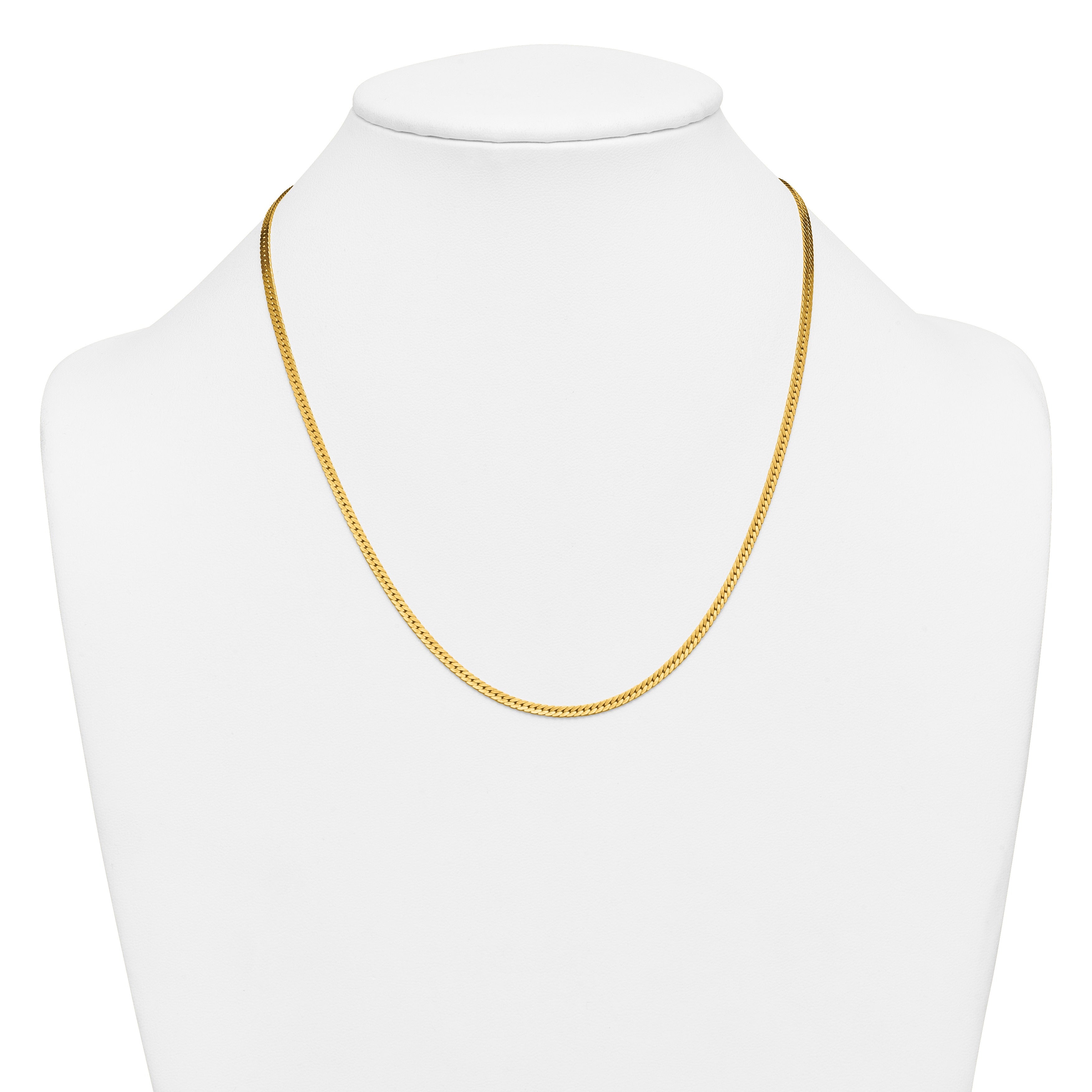 14K Yellow Gold Filled Herringbone Chain
