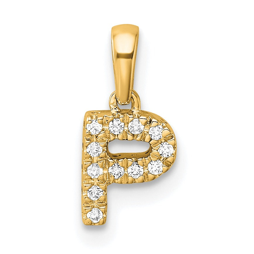 Natural Diamond Initials Bail Pendants Fine Color Jewels