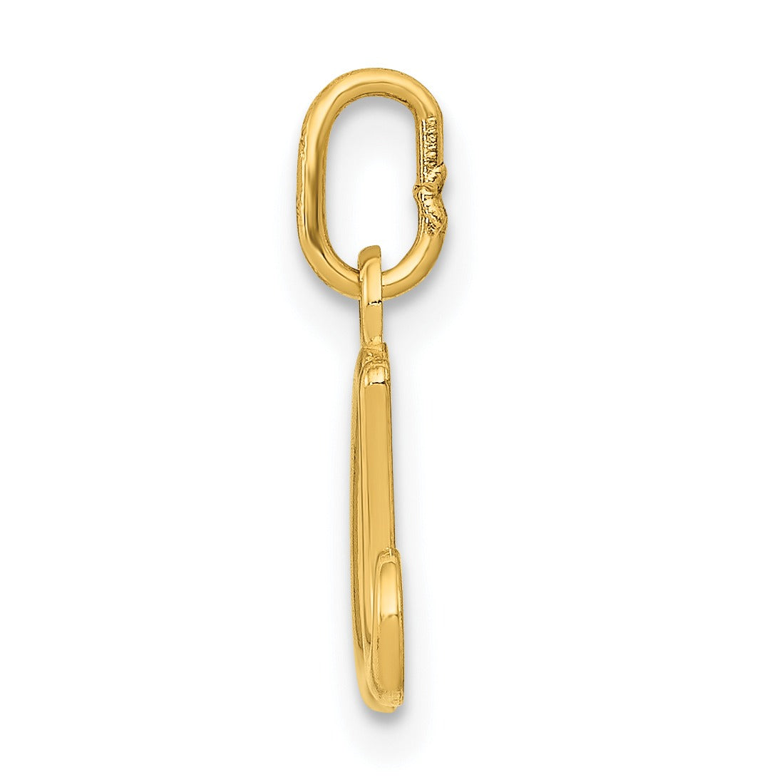 14k Yellow Gold Letter Initial Charm Pendant Fine Color Jewels