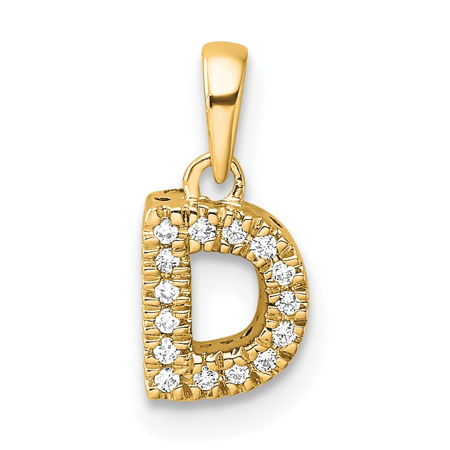 Natural Diamond Initials Bail Pendants Fine Color Jewels