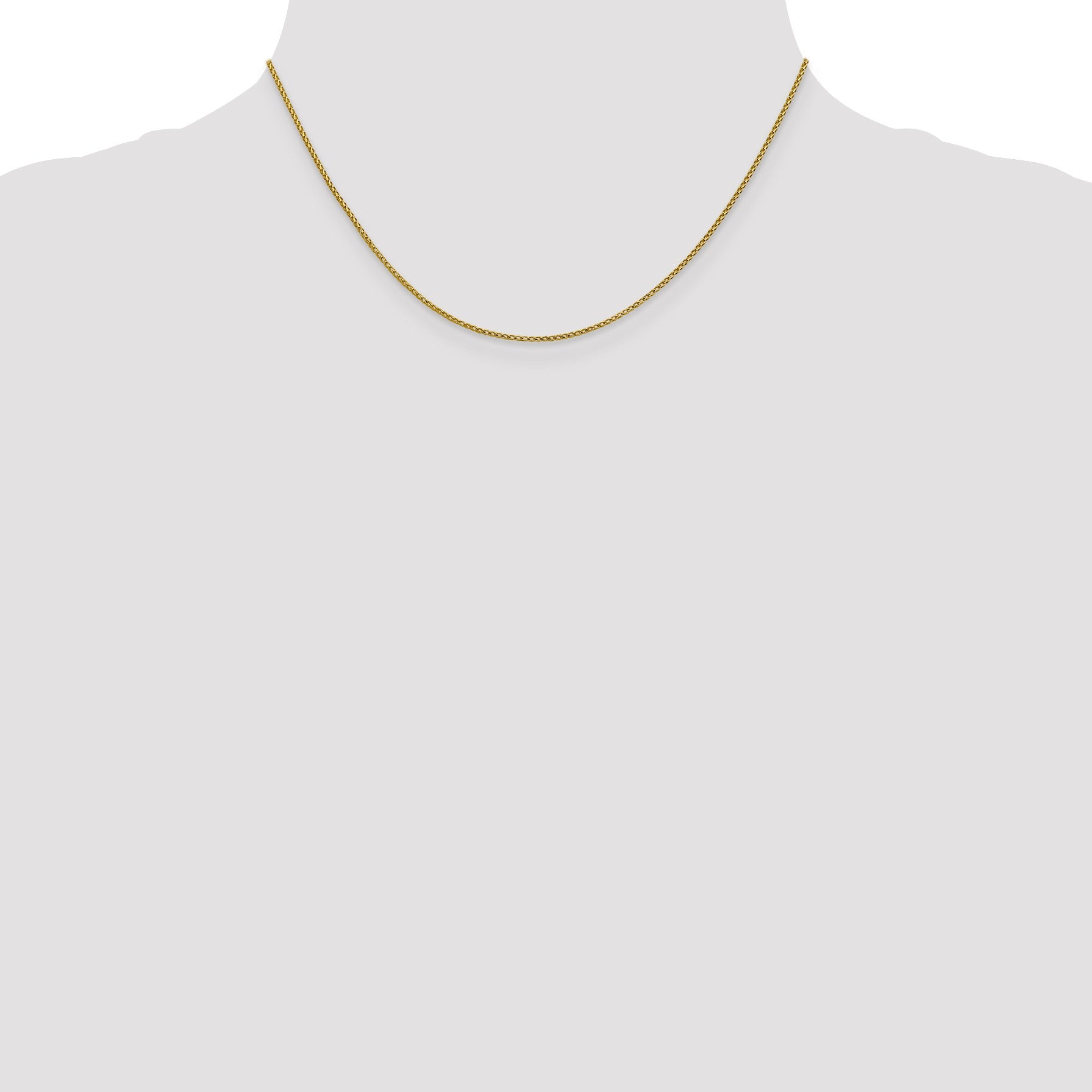 14K 1 mm Diamond Cut Open Franco Chain