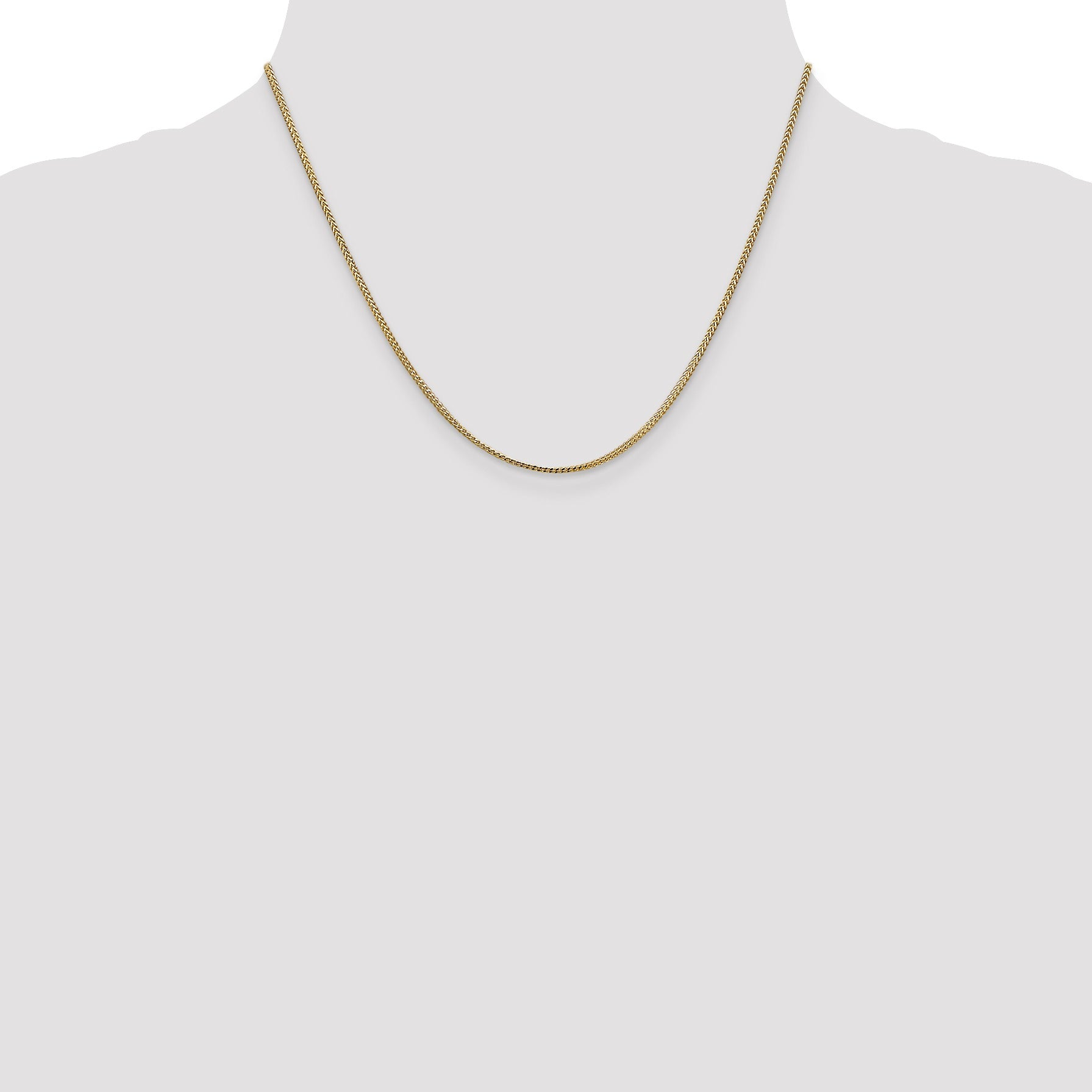 14K Yellow Gold 1.1 mm Franco Chain