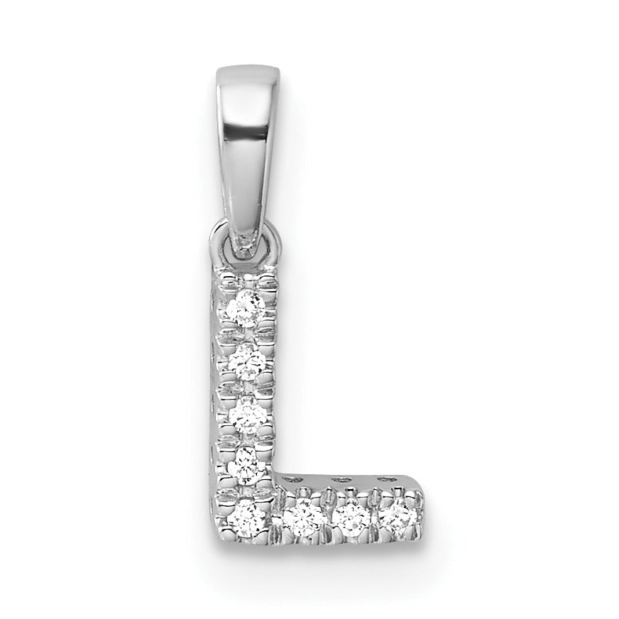 Natural Diamond Initials Bail Pendants Fine Color Jewels