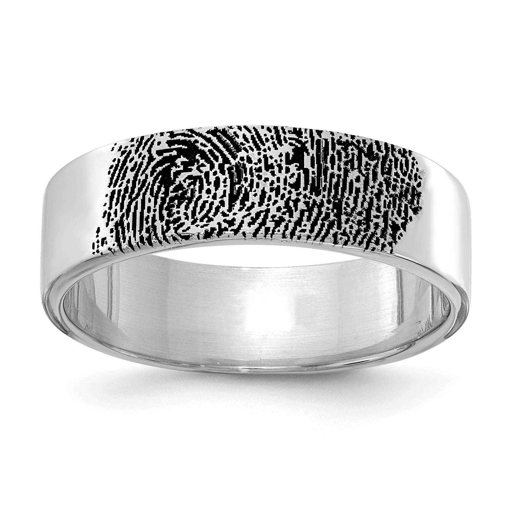 Gold Fingerprint Band