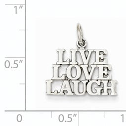 14k Gold Live Love Laugh Charm