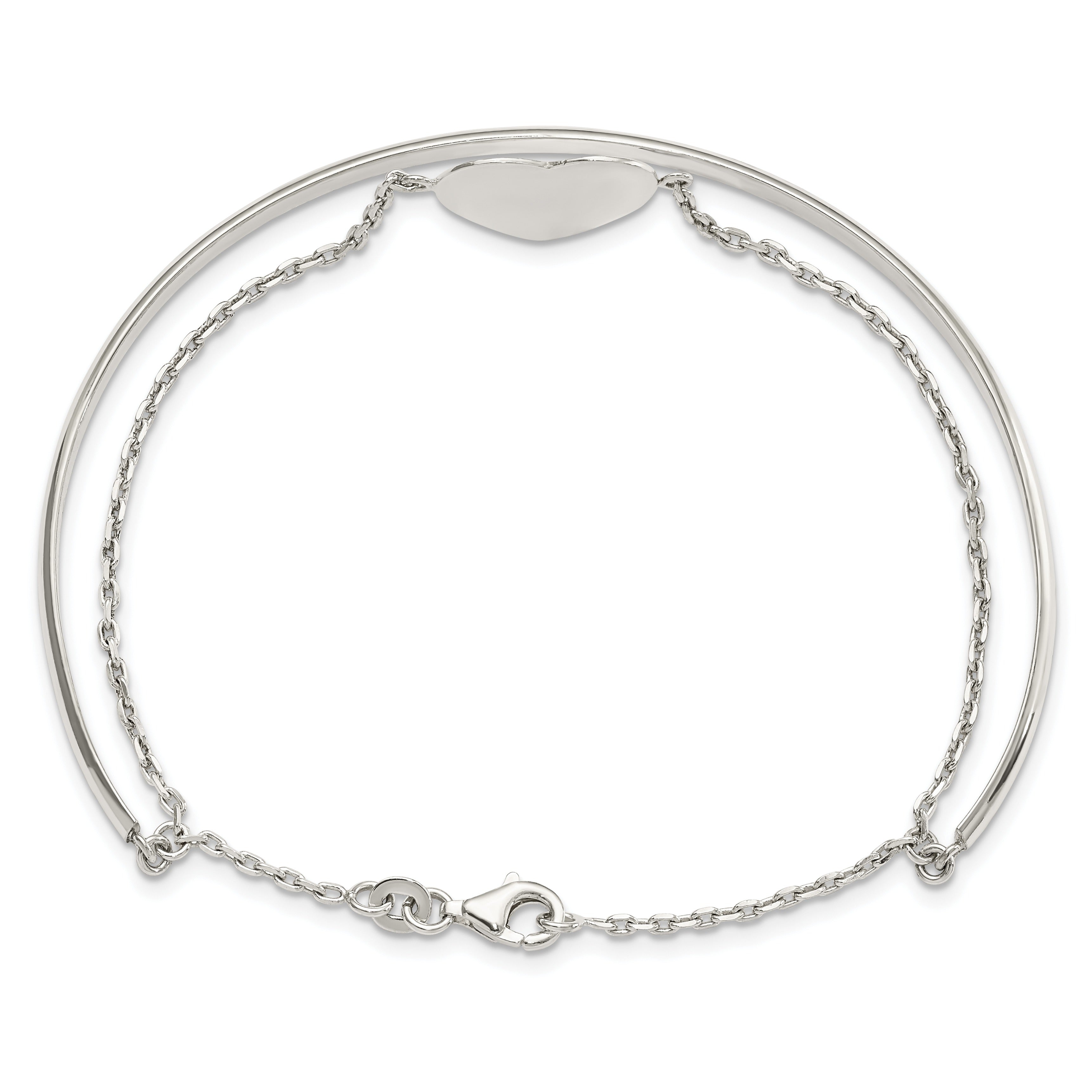 Sterling Silver Heart Bracelet