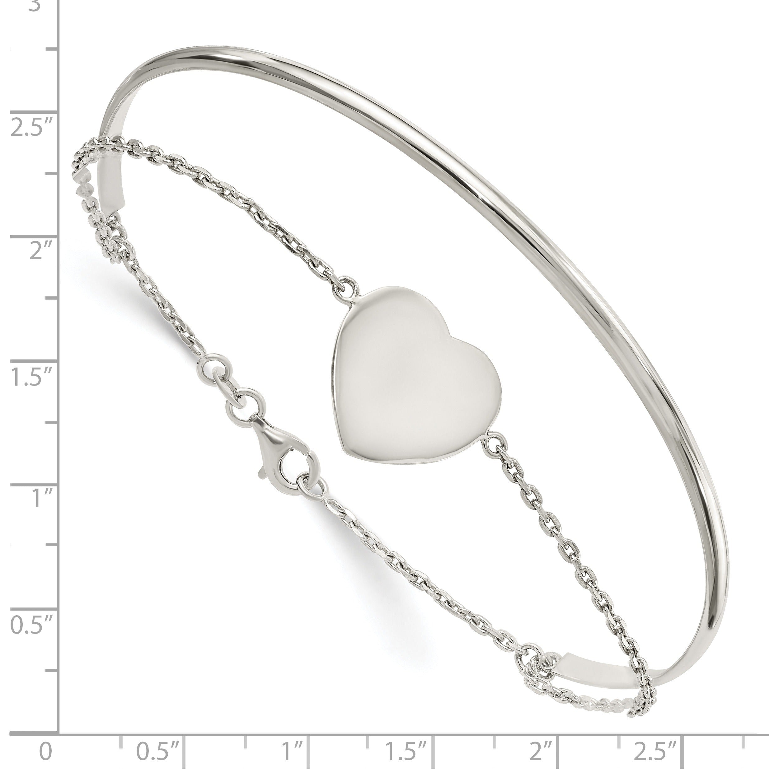 Sterling Silver Heart Bracelet