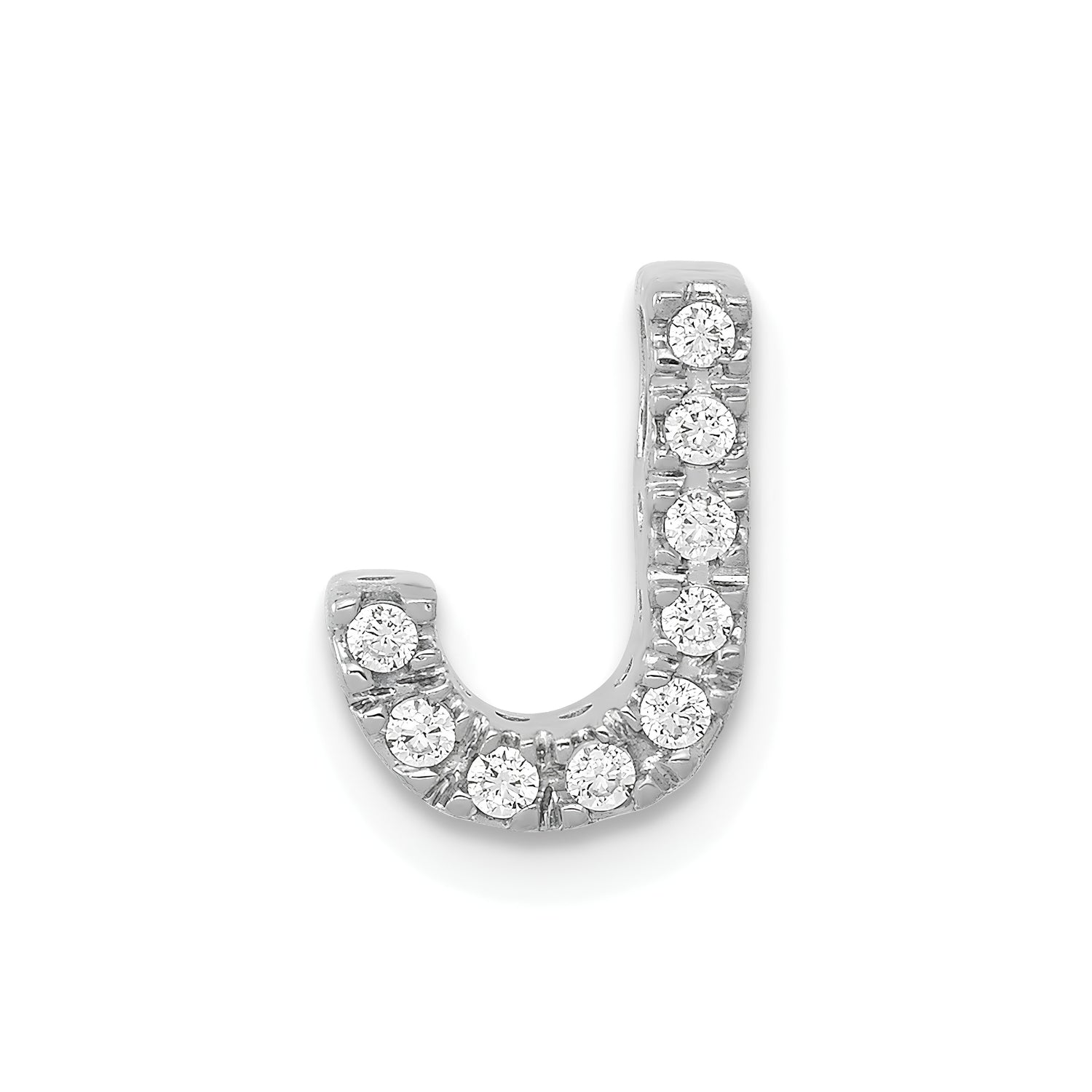 Natural Diamond Initial Charm Pendant Only