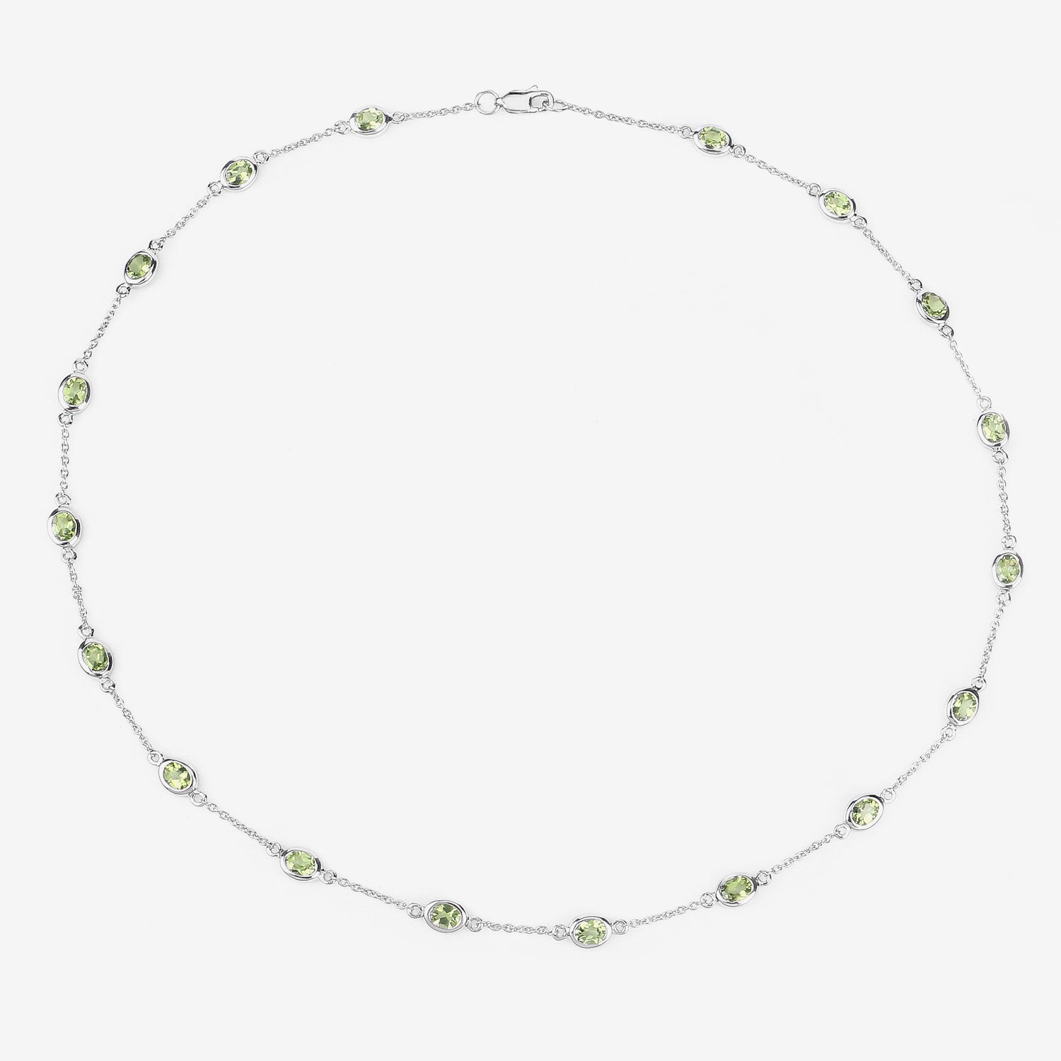 Genuine Peridot By The Yard Necklace