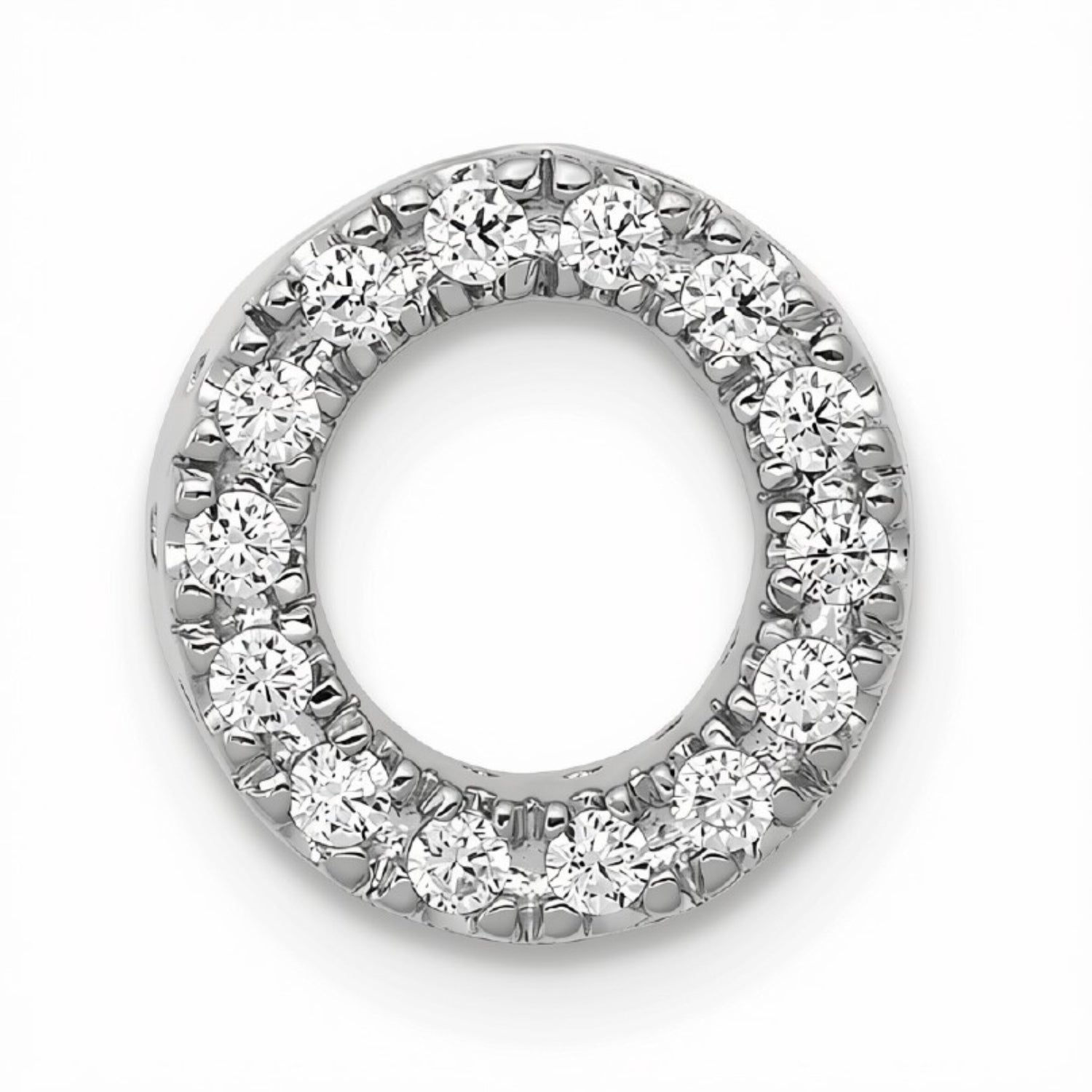 Natural Diamond Initial Charm Pendant Only